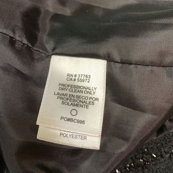 🟢3 for $20 LAUNDRY by Shelli Segal shimmering pencil skirt exposed zip sz 2 - Picture 5 of 8